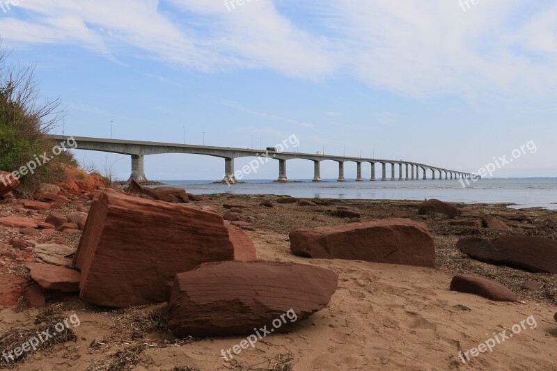 Confederation Bridge Bridge Canada Island Transportation