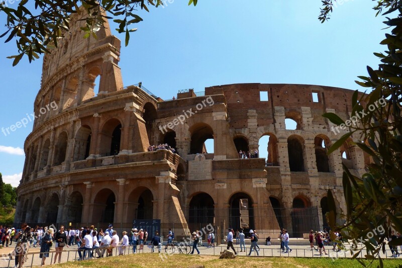 Colosseum Rim Amfiteatr Zricenina Italy