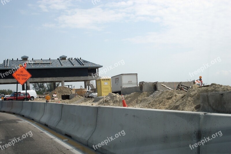 Under Construction Construction Toll Booth Progress Street