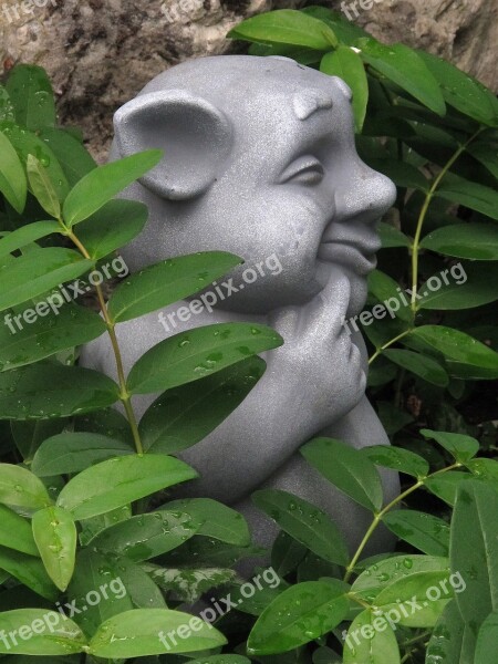 Gnome Figure Ceramic Sculpture Garden Figurines