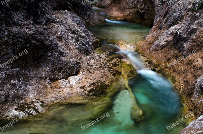 Clammy Water Gorge Nature Waterfall