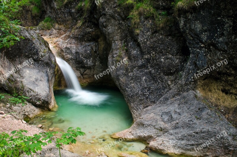 Clammy Water Gorge Nature Waterfall