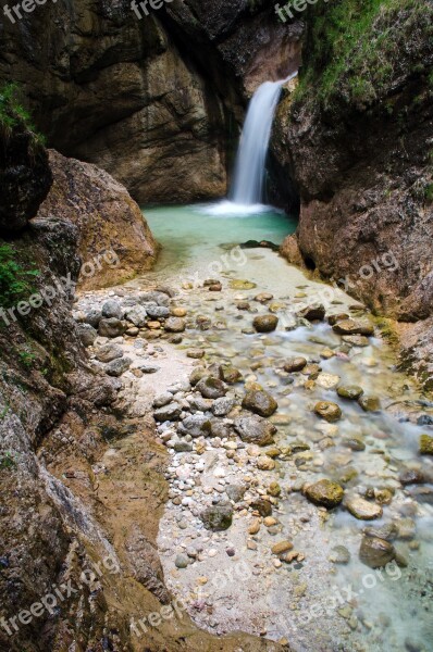 Clammy Water Gorge Nature Waterfall