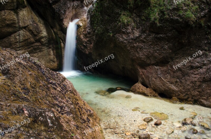 Clammy Water Gorge Nature Waterfall