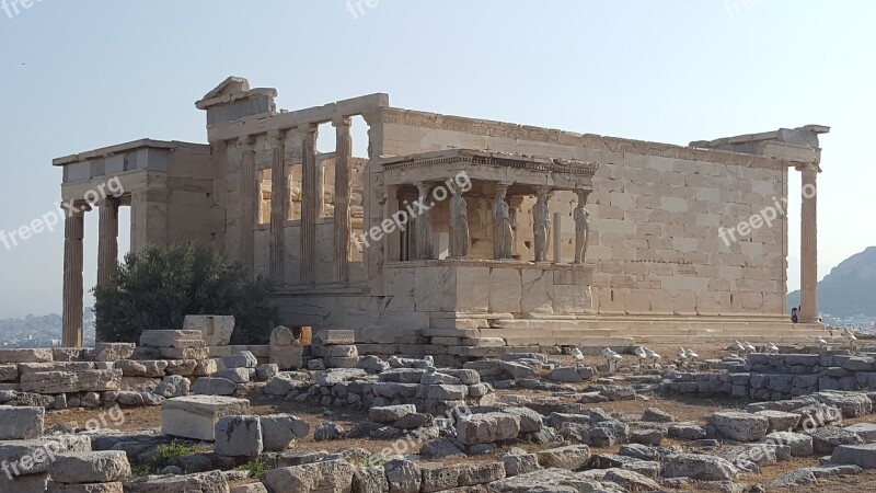 Athens Acropolis Ruins Greece Greek Temple