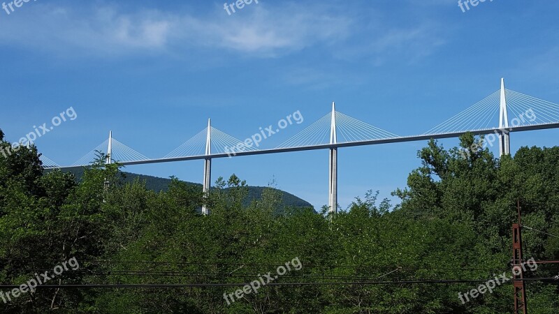 Viaduct Millau Bridge France Brought