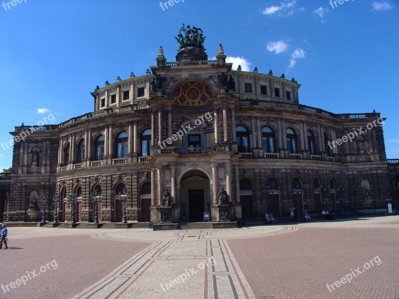 Dresden Semper Opera House Historically Opera House Building