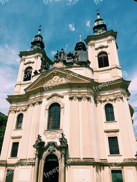 Church Kromeriz Czech Architecture Cityscape