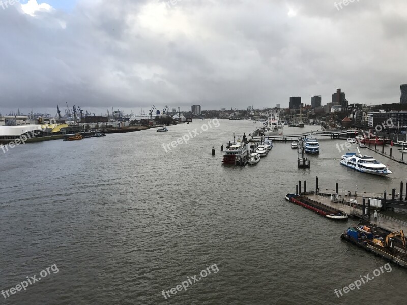 Hamburg Elbe Philharmonic Hall Port Free Photos