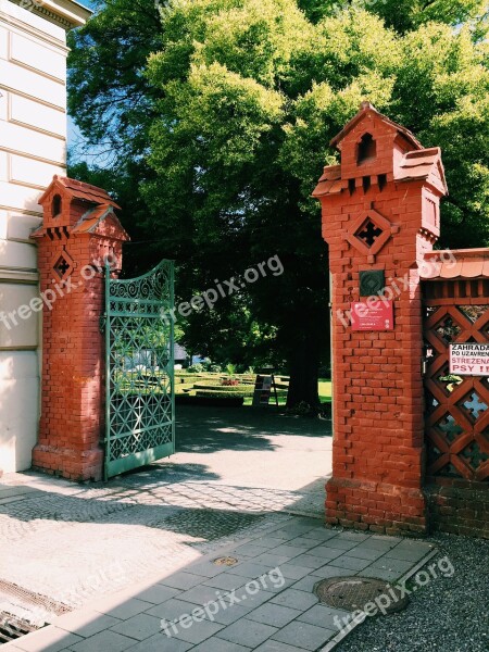 Gate Kromeriz Czech Garden Europe