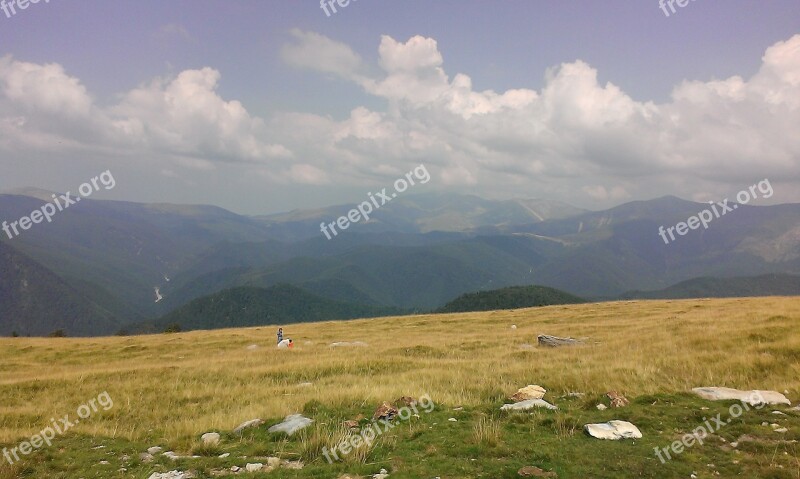 Mountains Clouds Landscape Scenic Natural