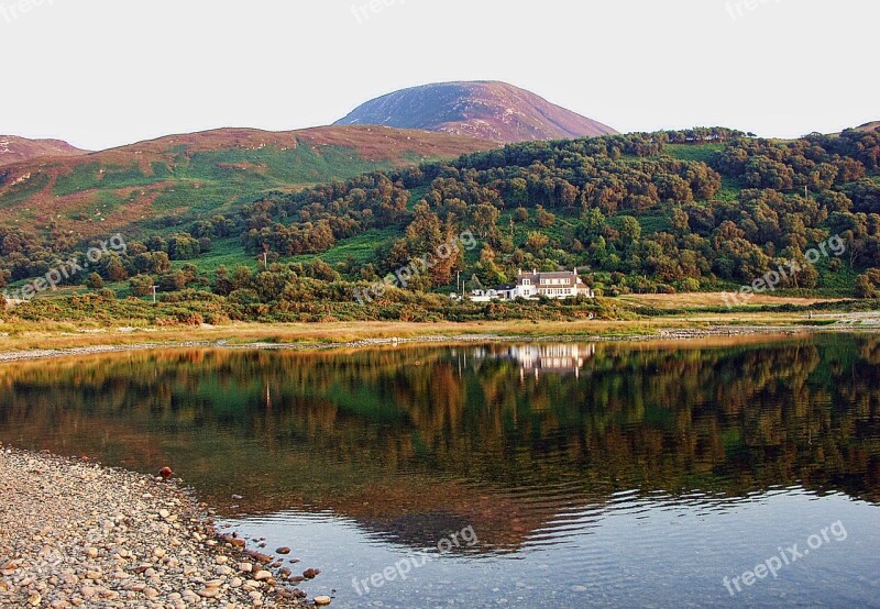 Arran Scotland Reflection Water Isle