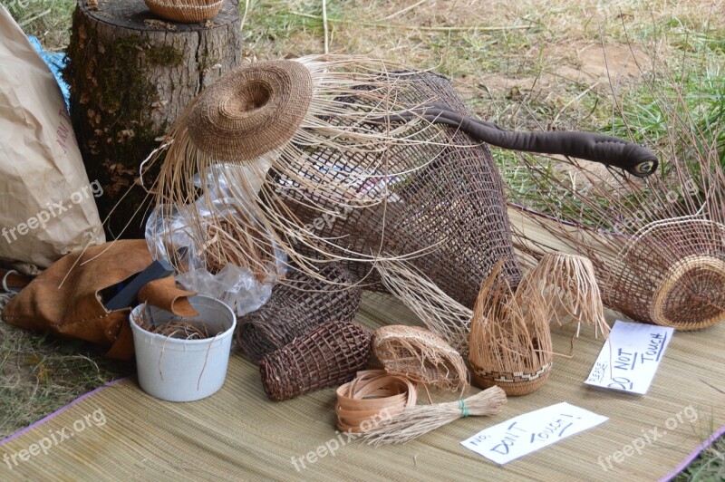 Baskets Weaving Homemade Handmade Woven