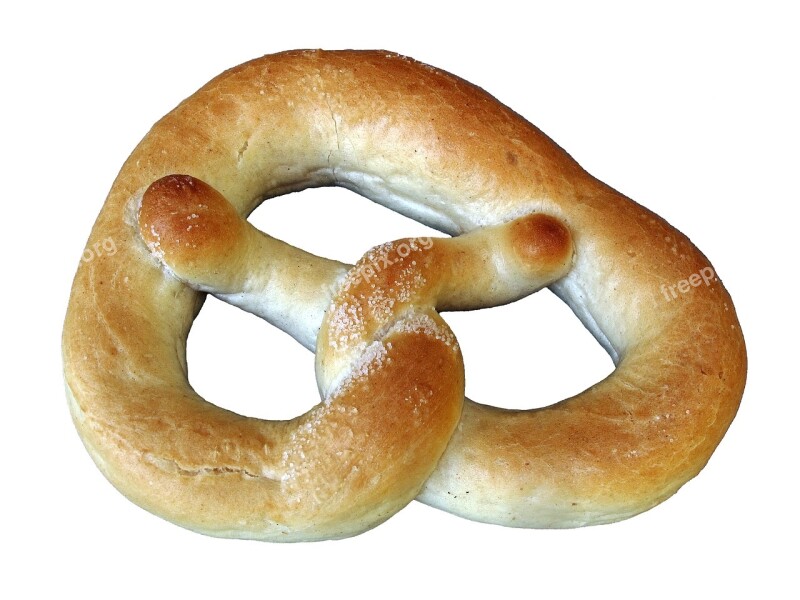 Breze Pretzel Isolated Salzbreze Baked Goods