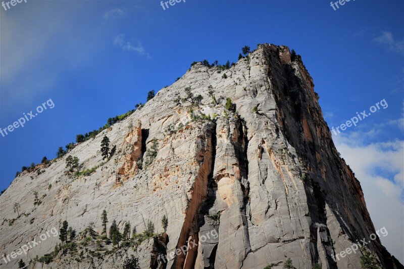 Zion National Park Landscape Rock Canyon