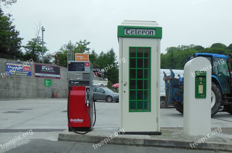 Travel Ireland Petrol Stations Phone Post