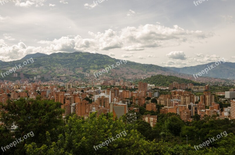 Medellin Colombia City Antioquia Cityscape