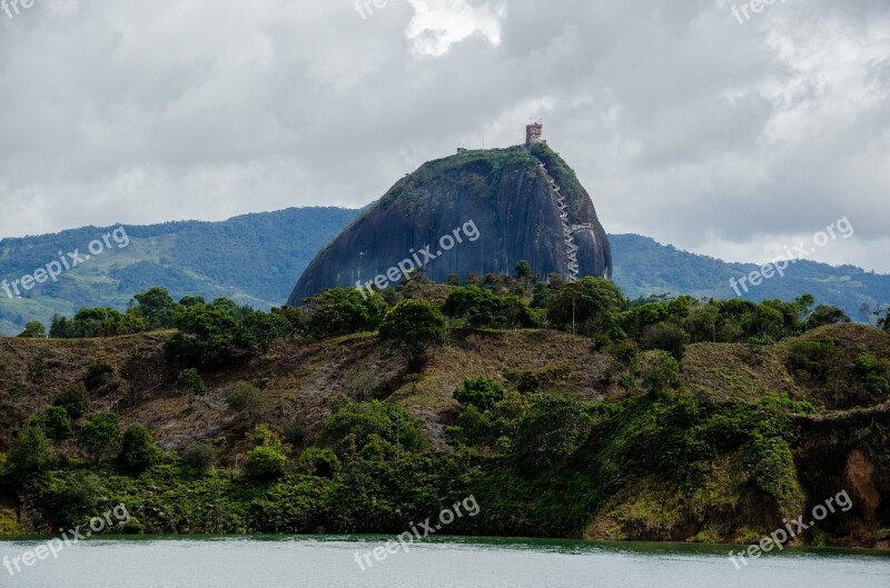 Colombia Guatape Lake Reservoir Islands