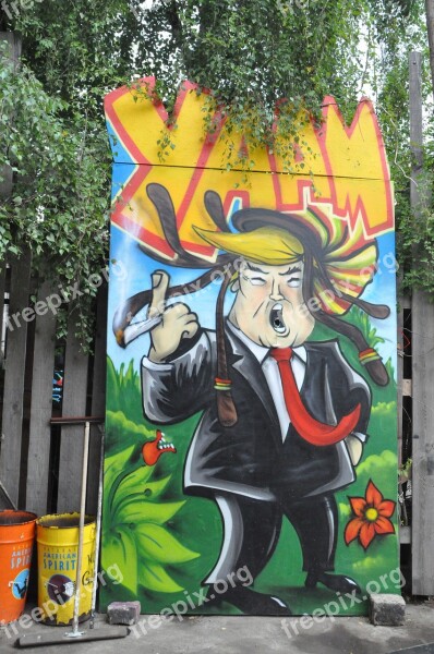 Trump Berlin Street Art Graffiti Facade