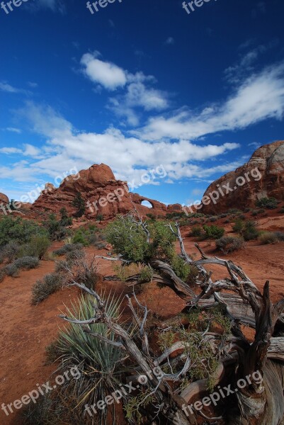 Arches National Park Red Rocks Red Park Desert