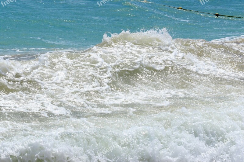 The Black Sea The Waves Sea Foam Water Nature