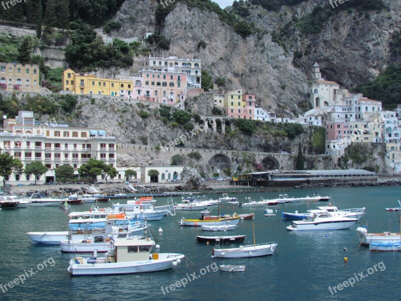 Italy Rating Amalfi Amalfie Amalfi Coast Sea