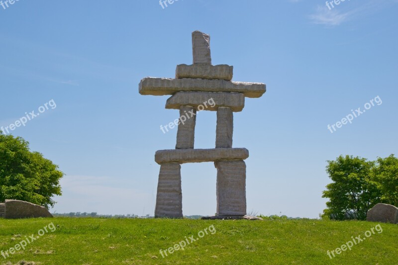 Inuit Inukshuk Canada Stone Rock