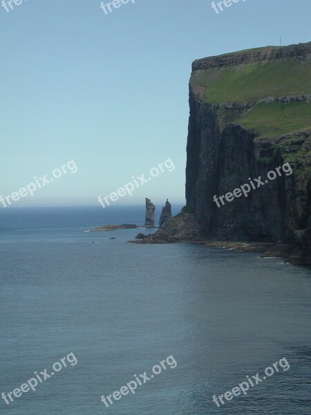 Faroe Islands Rocks Summer Free Photos