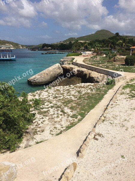 Curacao Beach Route Nature Free Photos