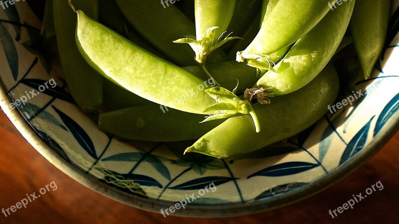 Peas Sunlight Shadow Vegetable Natural