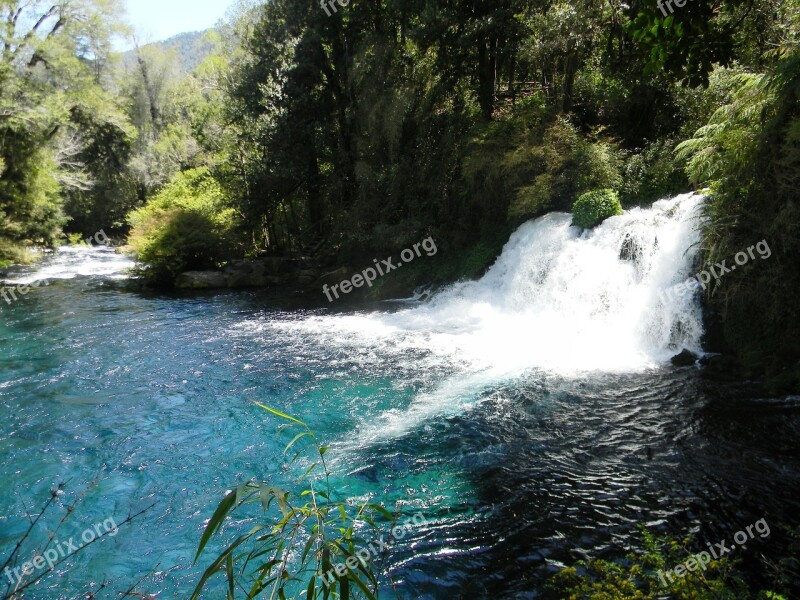 Waterfall Chile Nature National Park