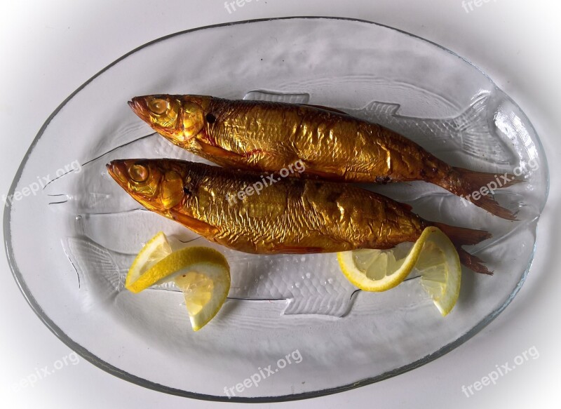 Fish Whitefish Smoked Golden Yellow Freshwater Fish