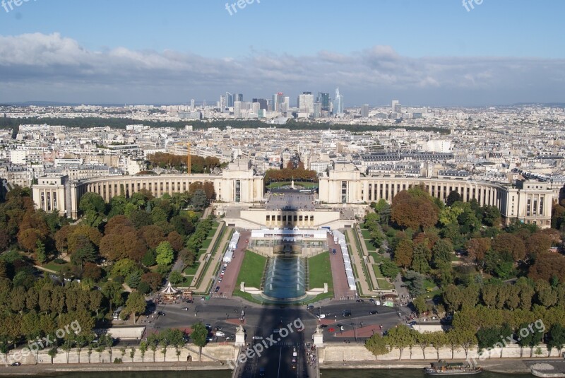 Paris Eiffel Tower Trocadero Free Photos