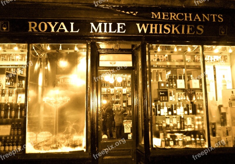 Whisky Scottland Shop Store Scotch Edinburgh