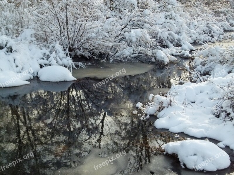 Winter Snow Snowstorm Cold Blue