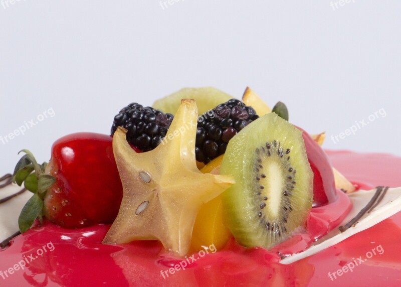 Fruit Dessert Healthy Food Strawberries