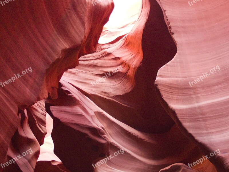 Antelope Canyon Usa Rock Navajo Red