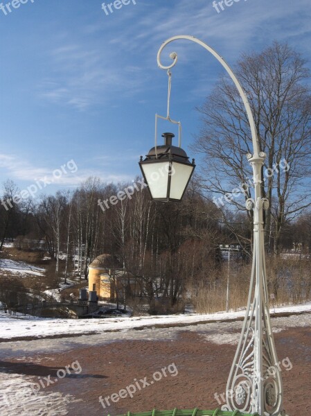 Snow Winter Street Light Tree Outdoors