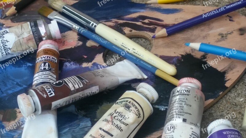 Oil Paint Pallet Winsor And Newton Grumbacher Professional