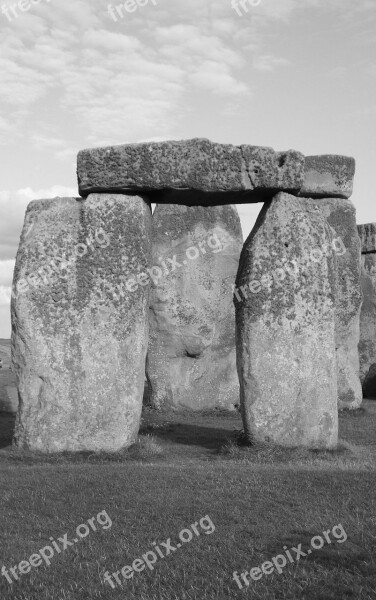 Stones Megaliths Stonehenge England Megalithic Site