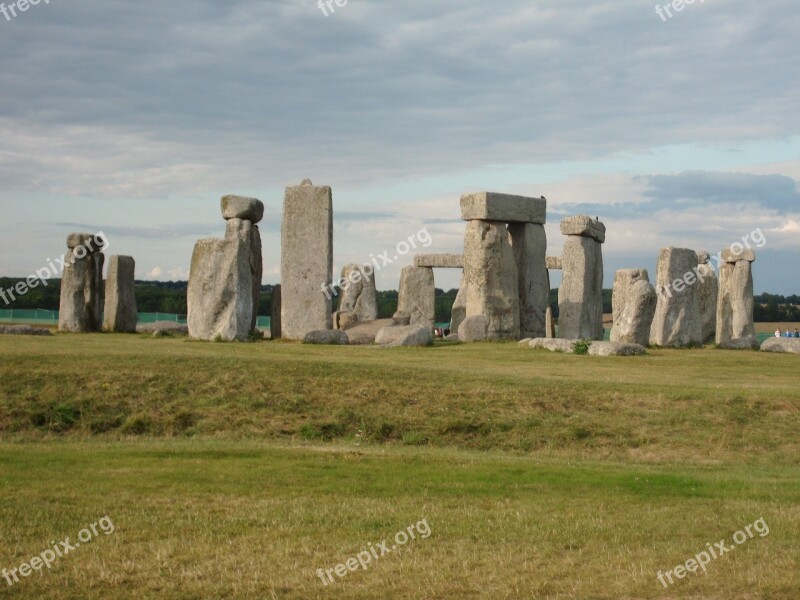 Stones Megaliths Stonehenge England Megalithic Site