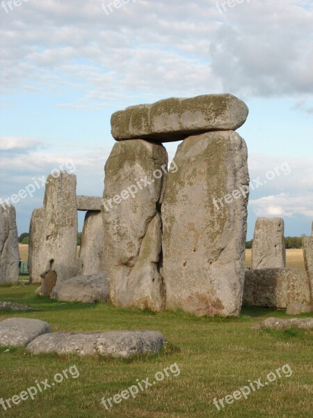 Stones Megaliths Stonehenge England Megalithic Site