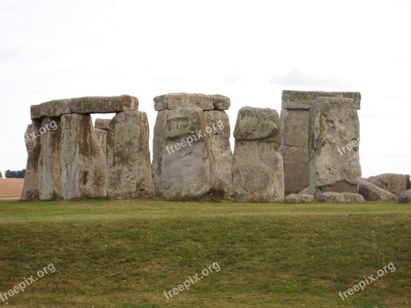 Stones Megaliths Stonehenge England Megalithic Site