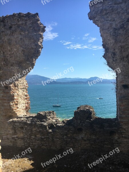 Italy Sirmione Lake Travel Italian