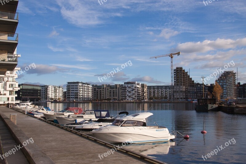 Pier Boats Quay Canal Danish