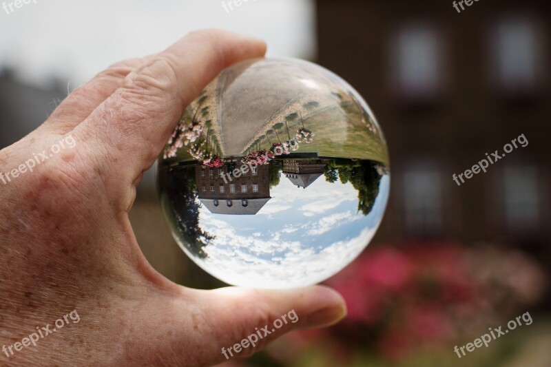 Glass Ball Glass Ball Photo Mirroring Town Hall Architecture