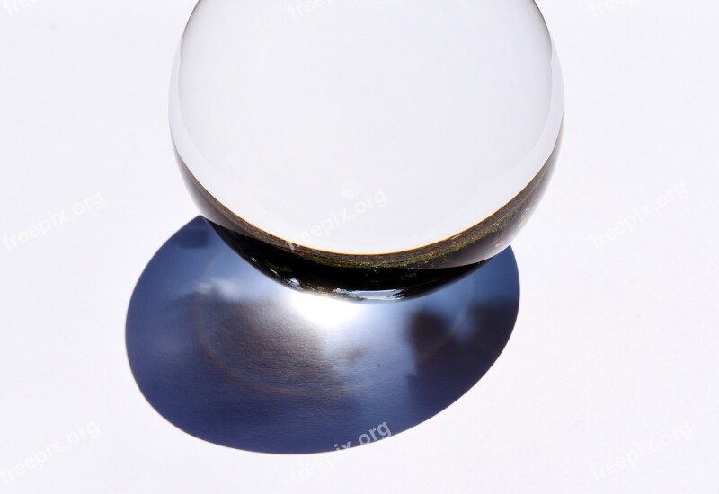 Glass Ball Mirroring Light Glass Reflection