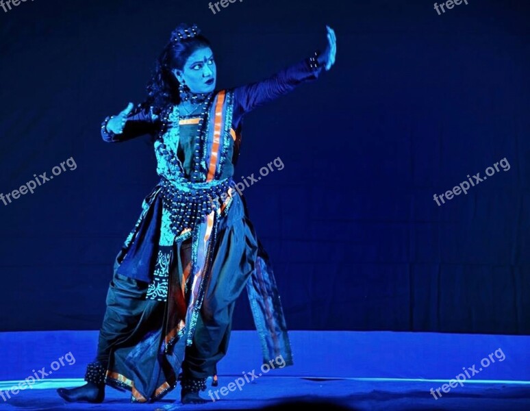 Indian Dancer Traditional Culture Female