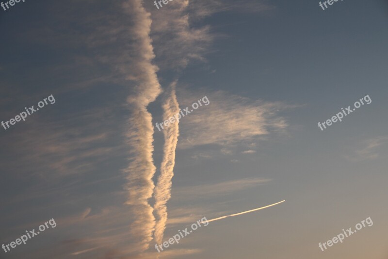 Sky White Cloud Background Wind Cloud