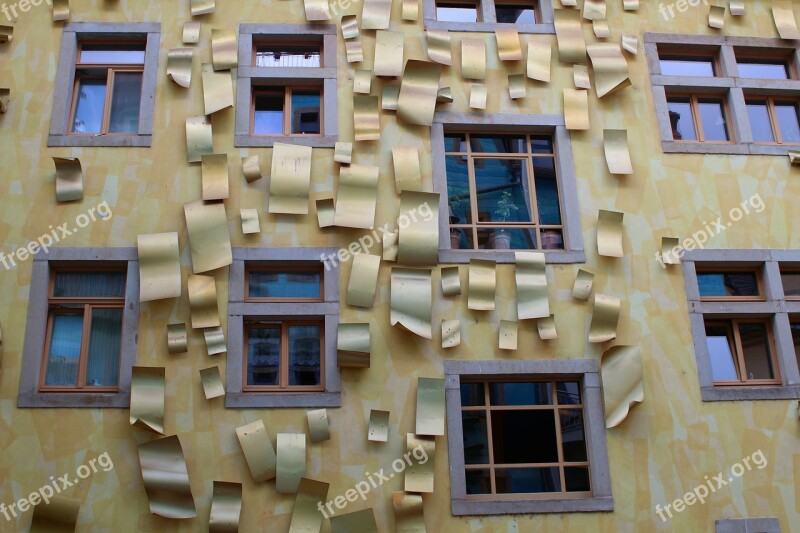 Facade Gold Golden Art Backyard